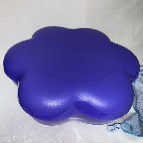 Tupperware Chip N' Dip Serving Bowl & Tray - Ice Blue Set Entertaining Football - Picture 3 of 12